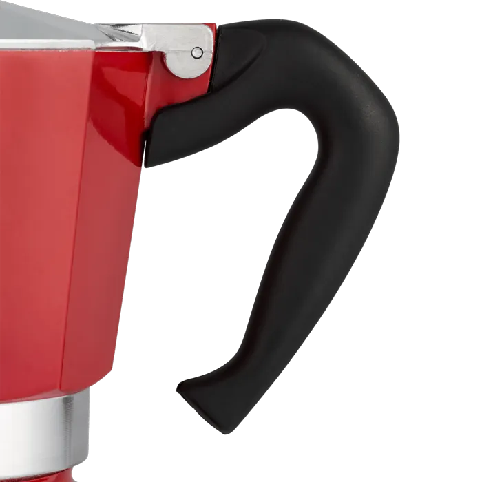 Bialetti Red Moka Express Stove Top Espresso Maker – 6 Cup