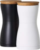 AdHoc Twin Salt & Pepper Mill Set – Black & White – 5.2" / 13.2 cm