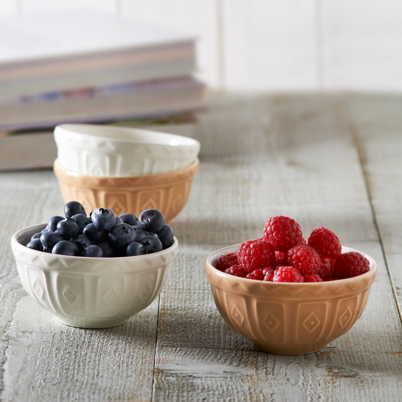Mason Cash Mini Bowls – Cream/Tan – 175 ml – Set of 4
