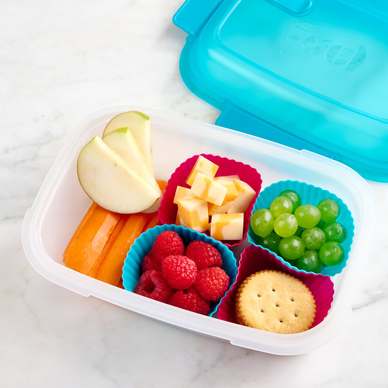 Trudeau Standard Baking Cups – Fuchsia / Tropical – 12-Pack