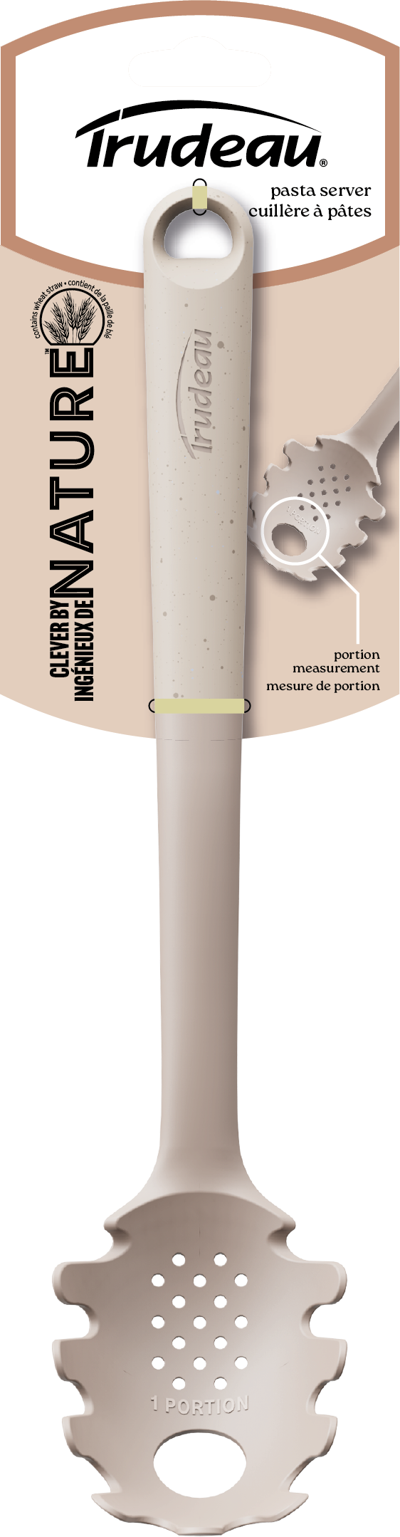 Trudeau Nylon Pasta Fork – Latte by Kitchen Niche