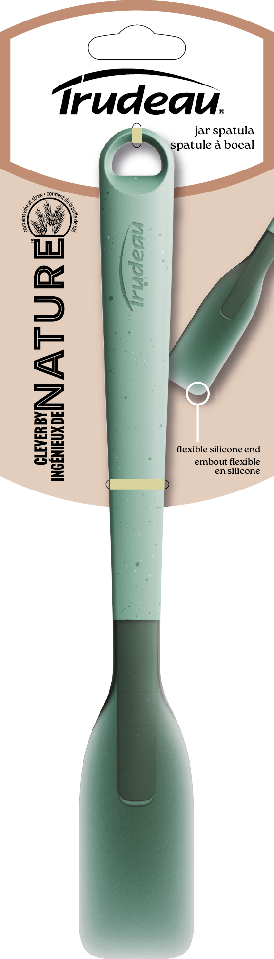 Trudeau Silicone Jar Spatula – Green by Kitchen Niche