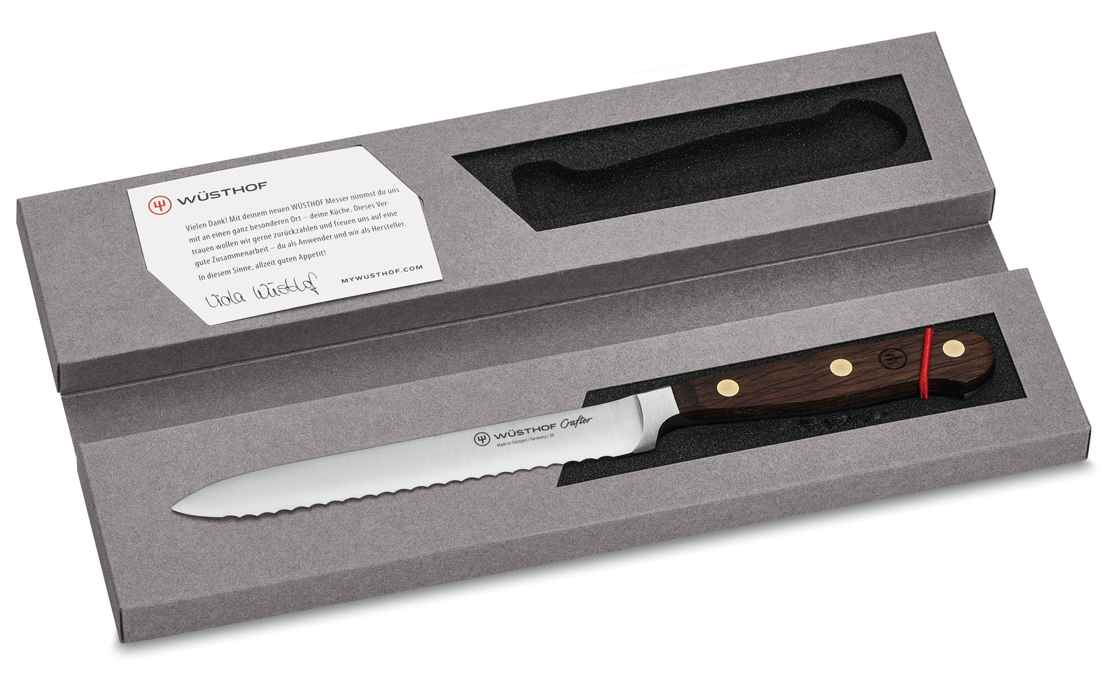 Wüsthof Crafter Serrated Utility Knife – 5" Wusthof by Kitchen Niche