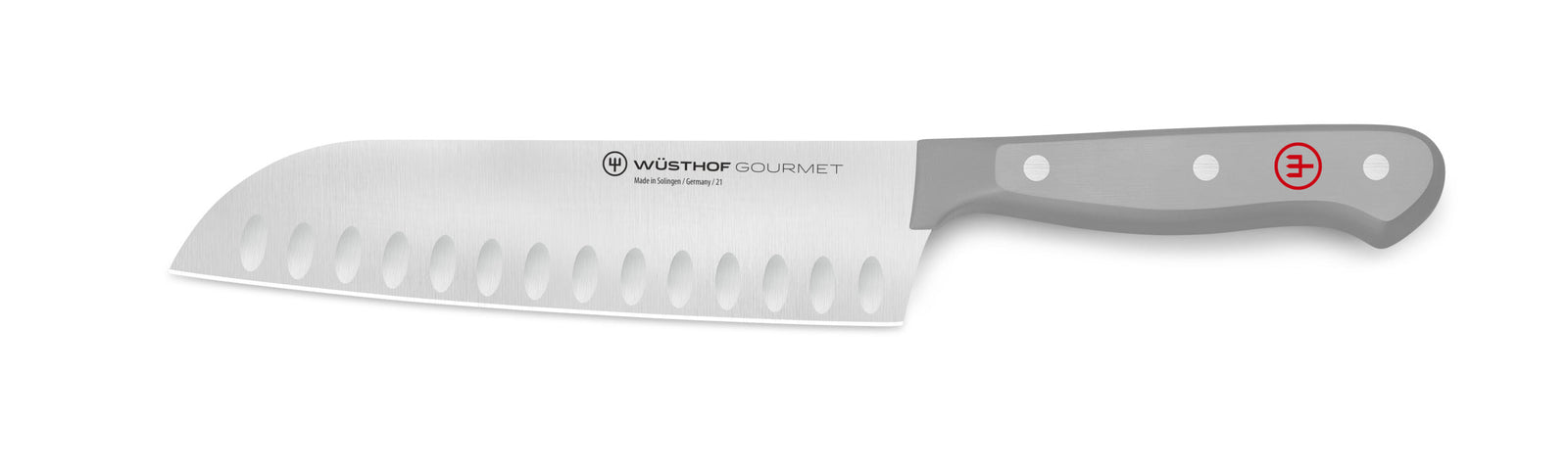 Wüsthof Gourmet Grey Hollow Ground Santoku Knife – 7" Wusthof by Kitchen Niche