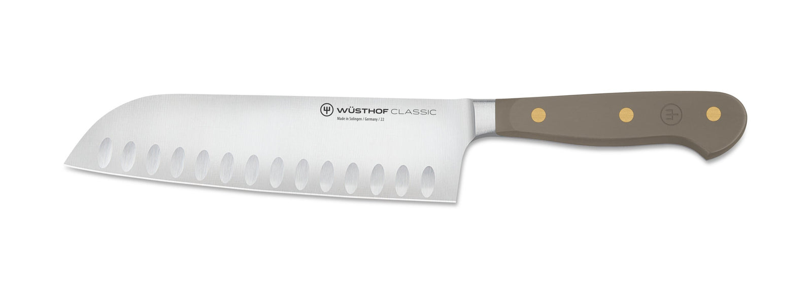Wüsthof Classic Velvet Oyster Hollow Ground Santoku Knife – 7" Wusthof by Kitchen Niche
