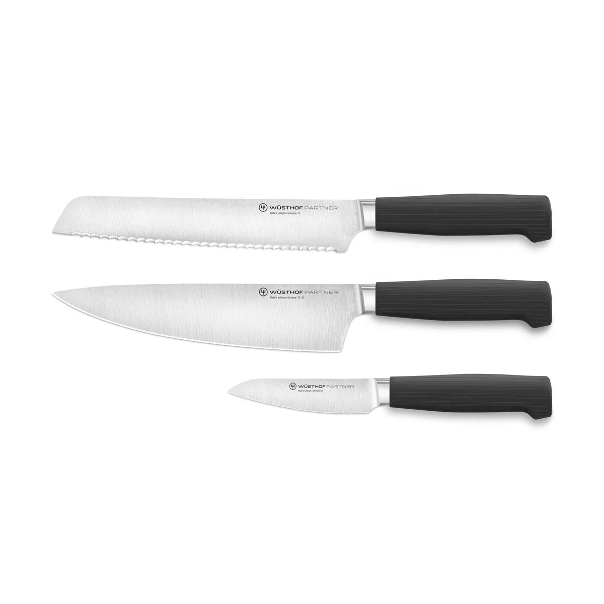 Wüsthof Partner Essential Starter Knife Set with Bread Knife – 3 pcs.