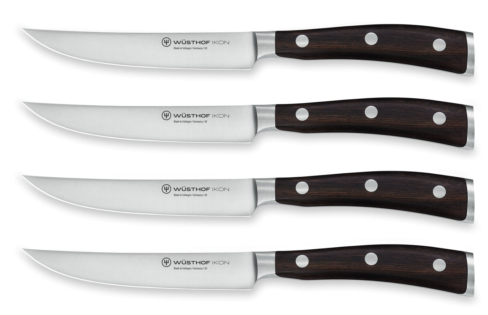 Wüsthof Ikon Steak Knife Set – 4 pcs. Wusthof by Kitchen Niche