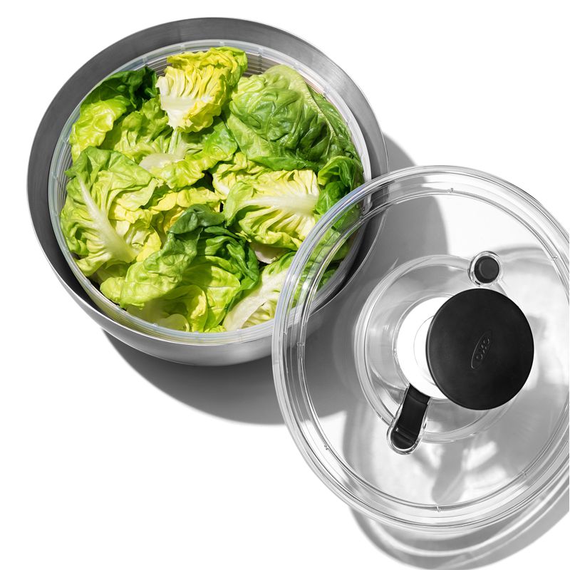 OXO Steel Large Stainless Steel Salad Spinner