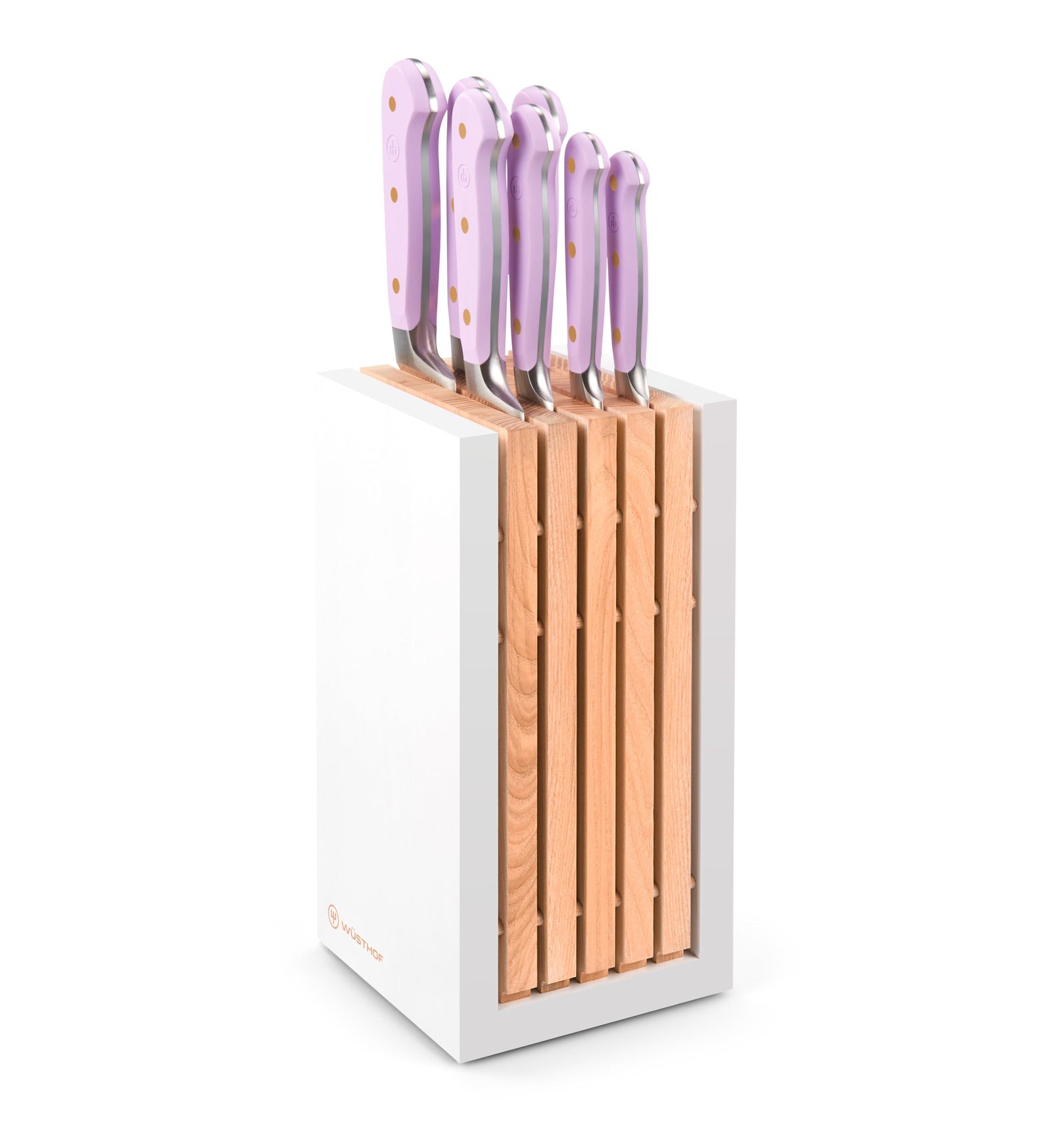 Wüsthof Classic Purple Yam Designer White Knife Block Set – 8-pcs. Wusthof by Kitchen Niche