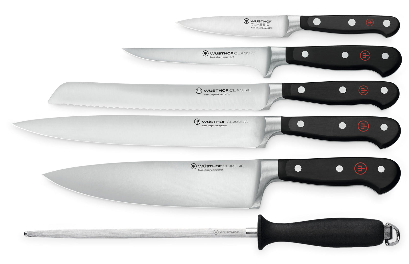 Wüsthof Classic Hosting Knife Set – 6-pcs. Wusthof by Kitchen Niche