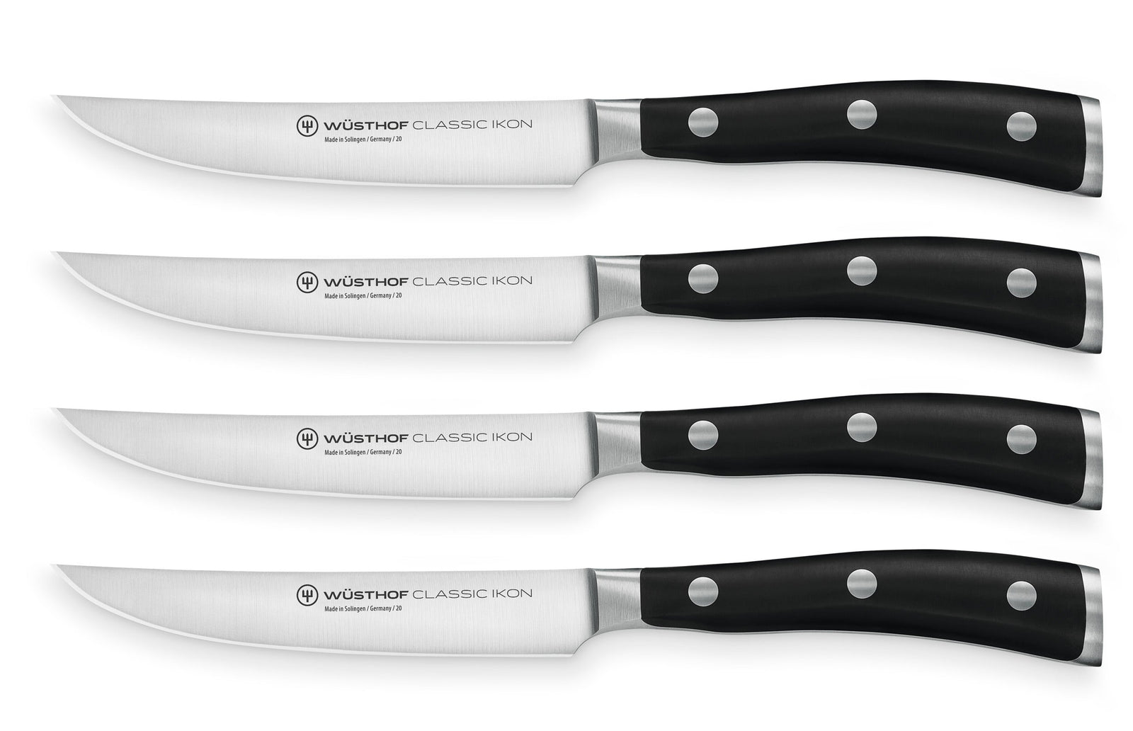 Wüsthof Classic Ikon Steak Knife Set – 4-pcs. Wusthof by Kitchen Niche