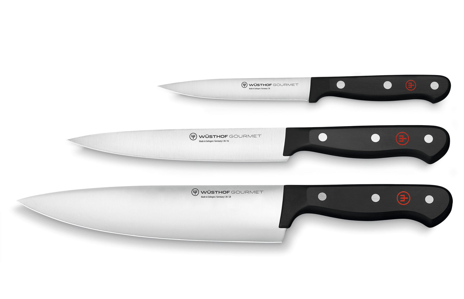 Wüsthof Gourmet Utility Knife Set – 3-pcs. Wusthof by Kitchen Niche