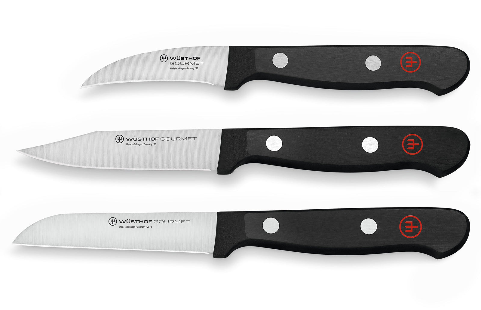 Wüsthof Gourmet Paring Knife Set – 3-pcs. Wusthof by Kitchen Niche