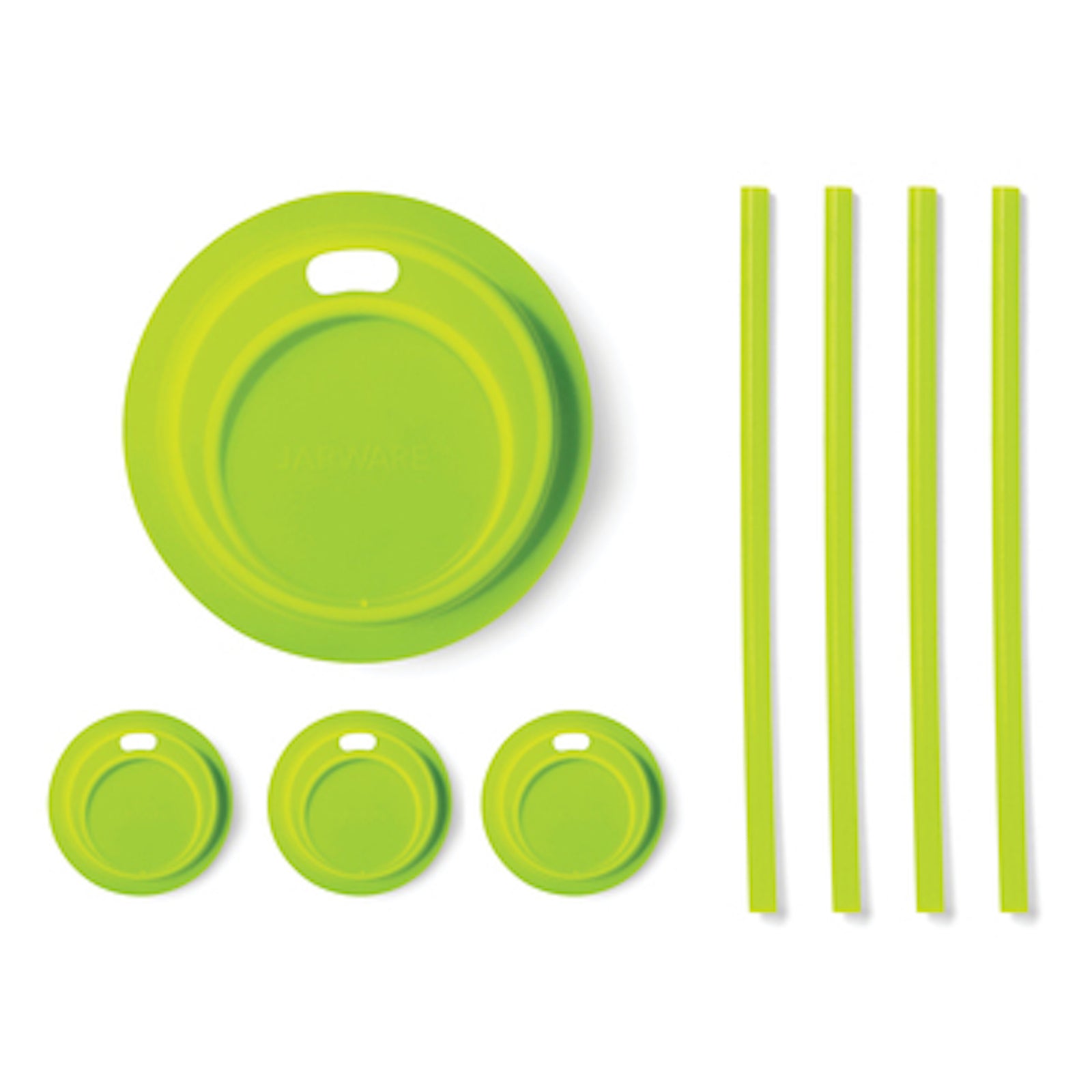 Jarware Lid and Straw Set Green