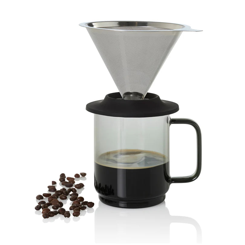 AdHoc Impact Mug With Handle – Grey Glass