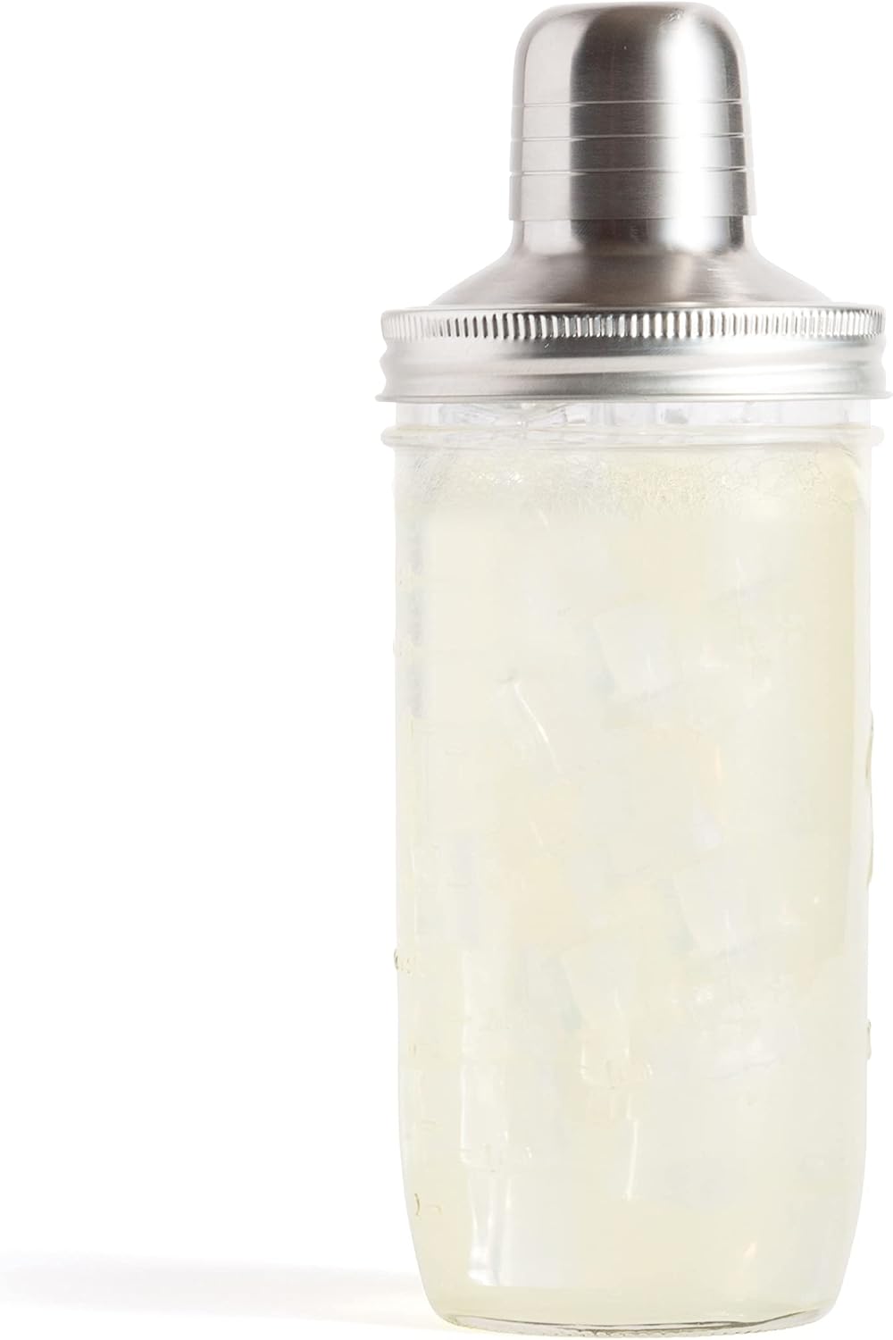 Jarware Wide Mouth Cocktail Shaker Lid for Mason Jars