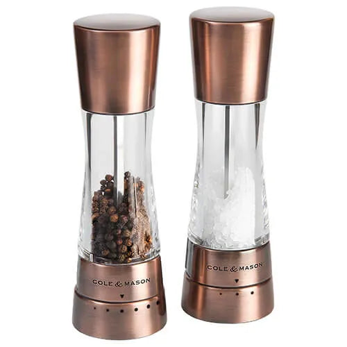 Cole & Mason Derwent Salt & Pepper Mill Gift Set – Copper – 7.5" / 19 cm