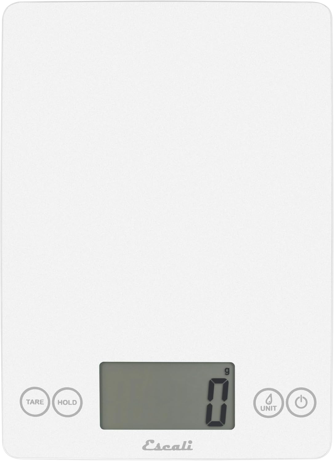Escali Arti Digital Glass Kitchen Scale Frost White