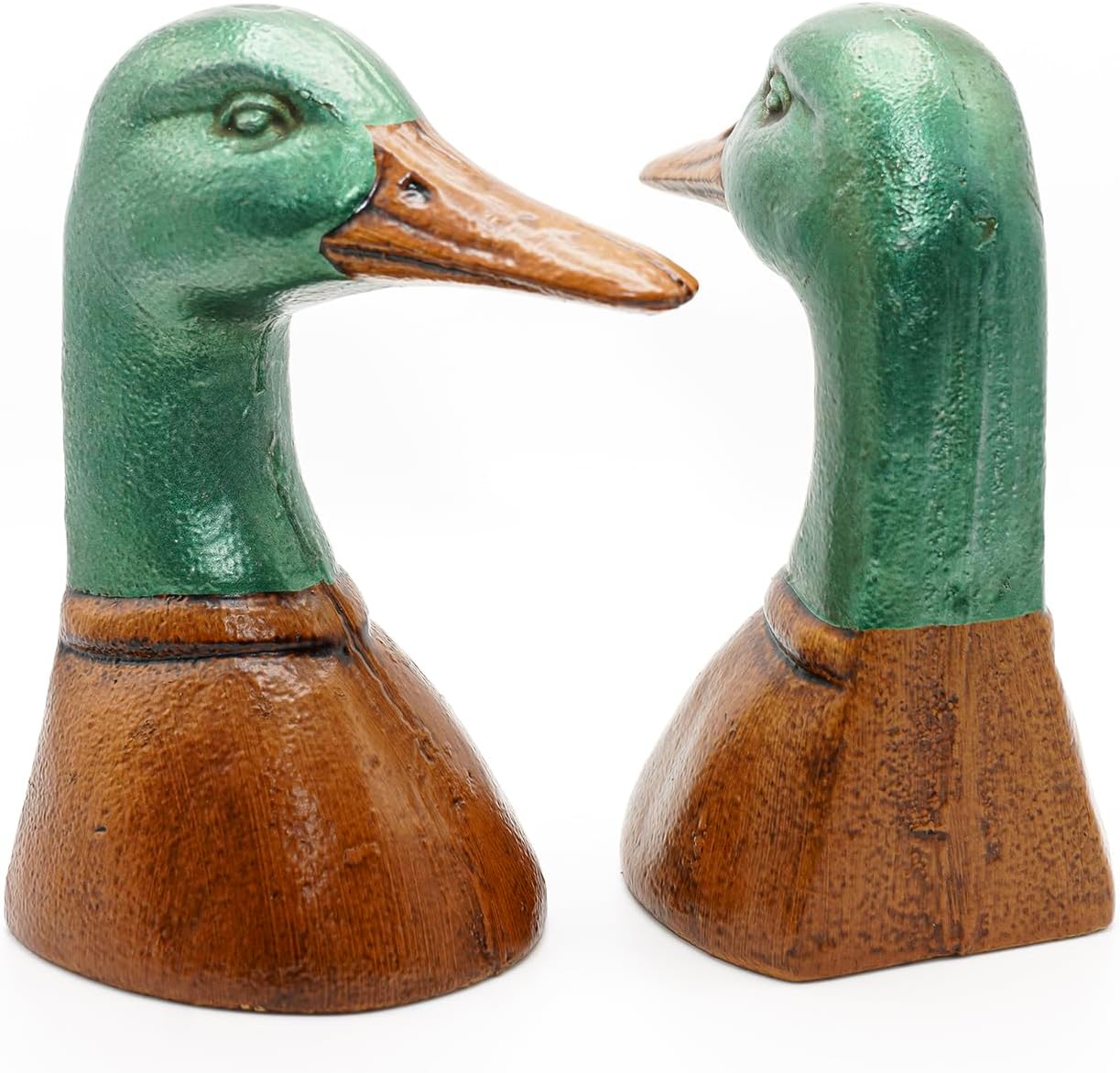 Fox Run Duck Head Iron Bookends, Set of 2