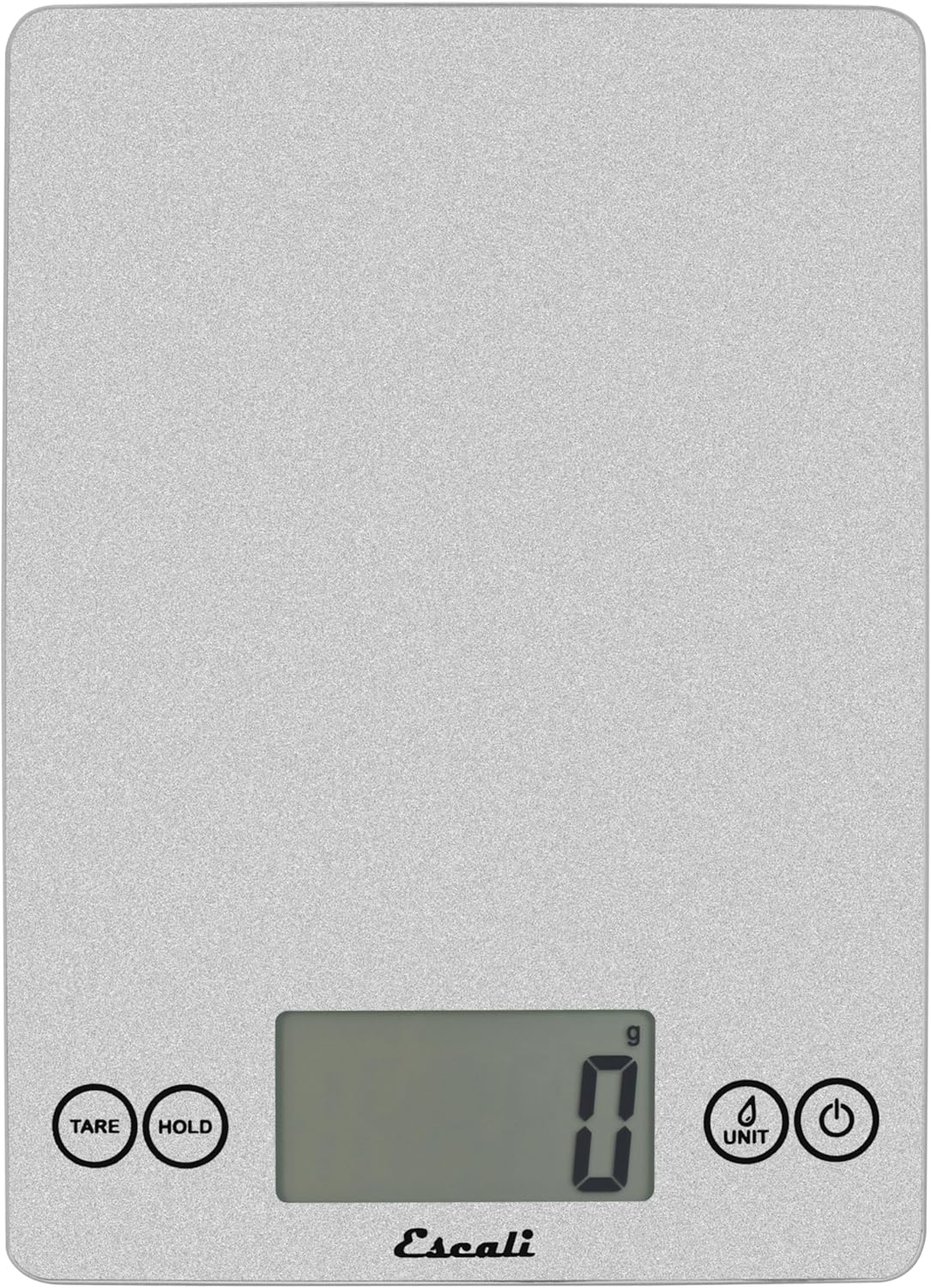 Escali Arti Digital Glass Kitchen Scale Shiny Silver
