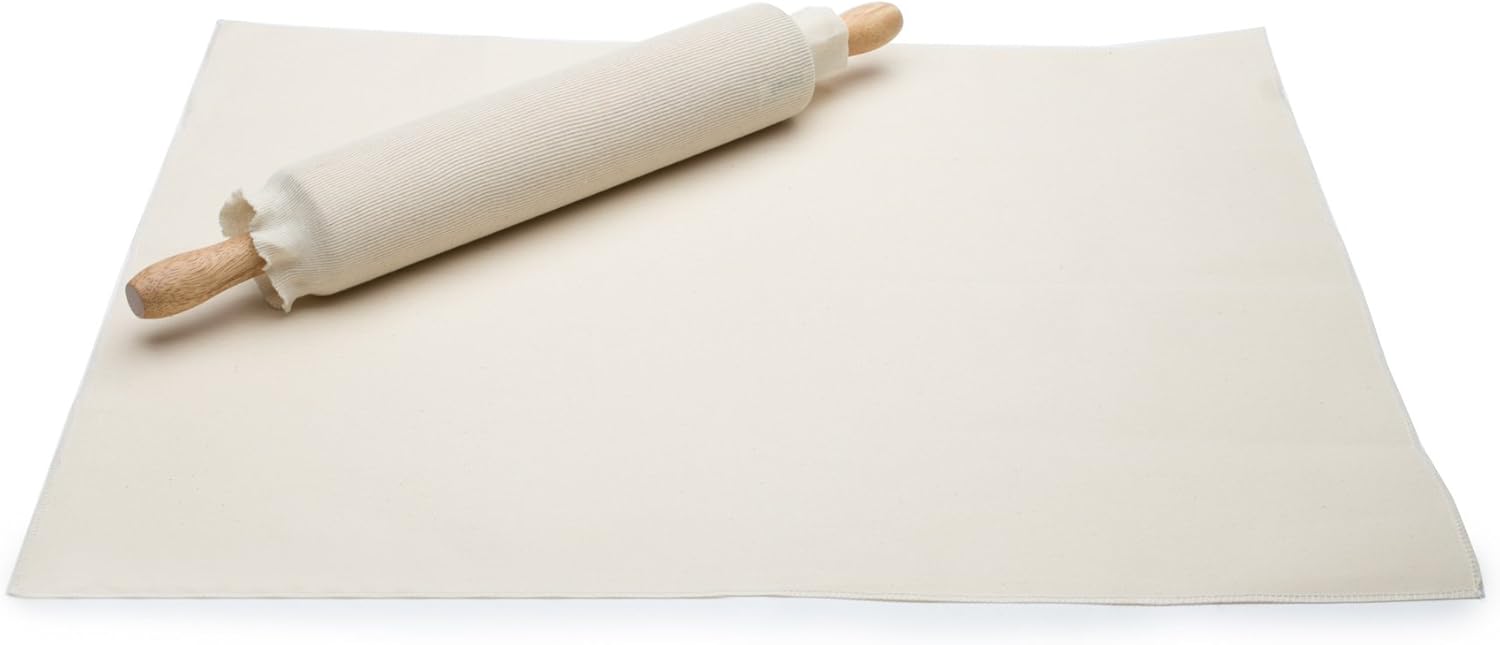 Fox Run Pastry Cloth & Rolling Pin Cover