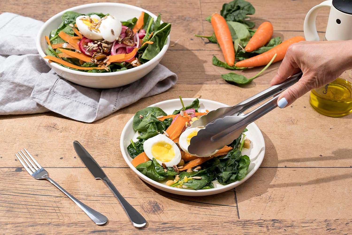 Cuisipro Locking Tongs – Stainless Steel, 9.5" / 24cm Cuisipro by Kitchen Niche