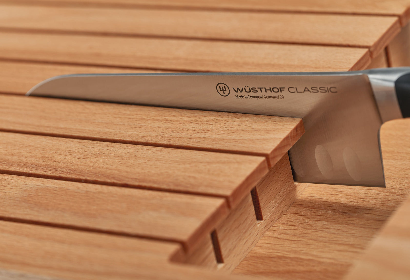 Wüsthof In-Drawer Knife Tray – 7 Slot Beech Wusthof by Kitchen Niche