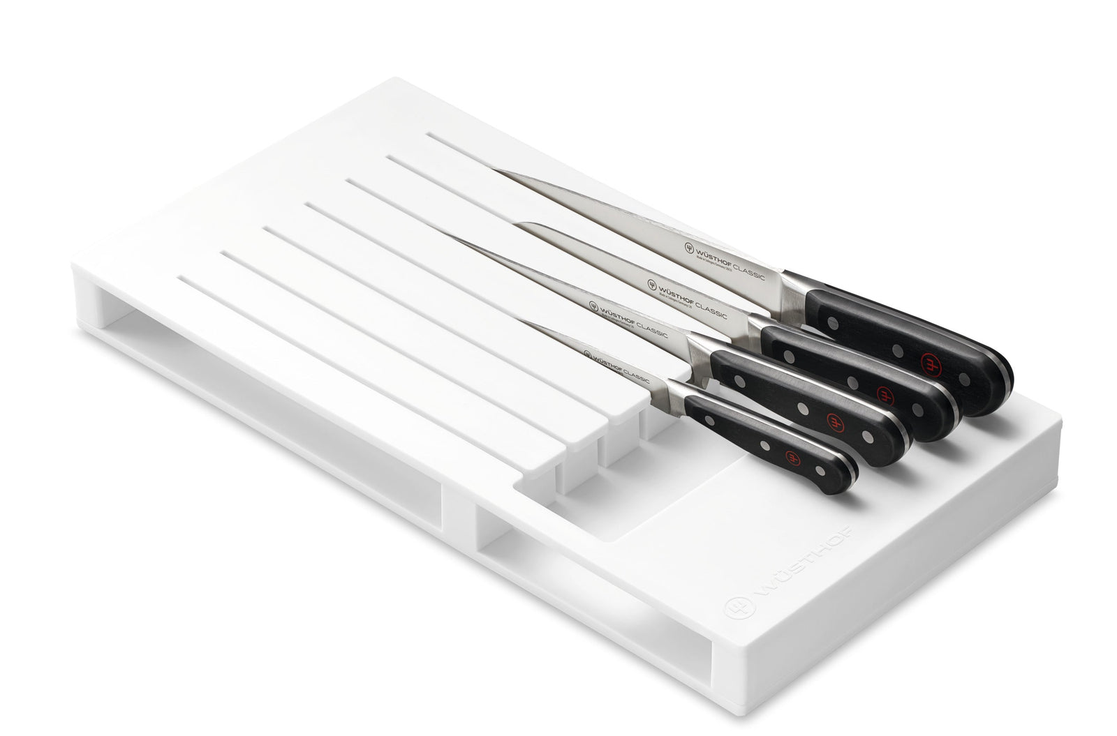 Wüsthof In-Drawer Knife Tray – 7 Slot White Wusthof by Kitchen Niche