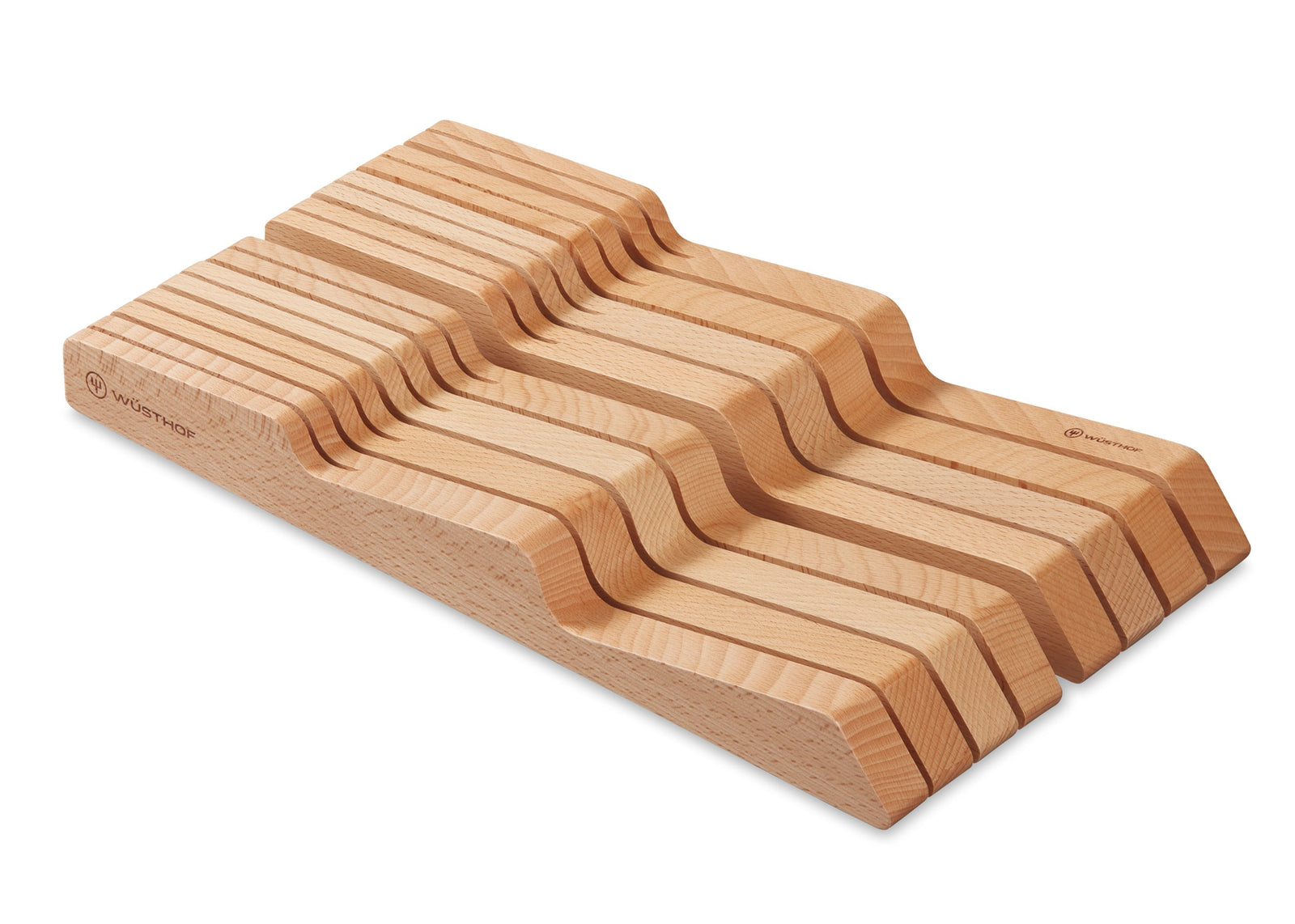 Wüsthof In-Drawer Knife Tray – 14 Slot Beech Wusthof by Kitchen Niche