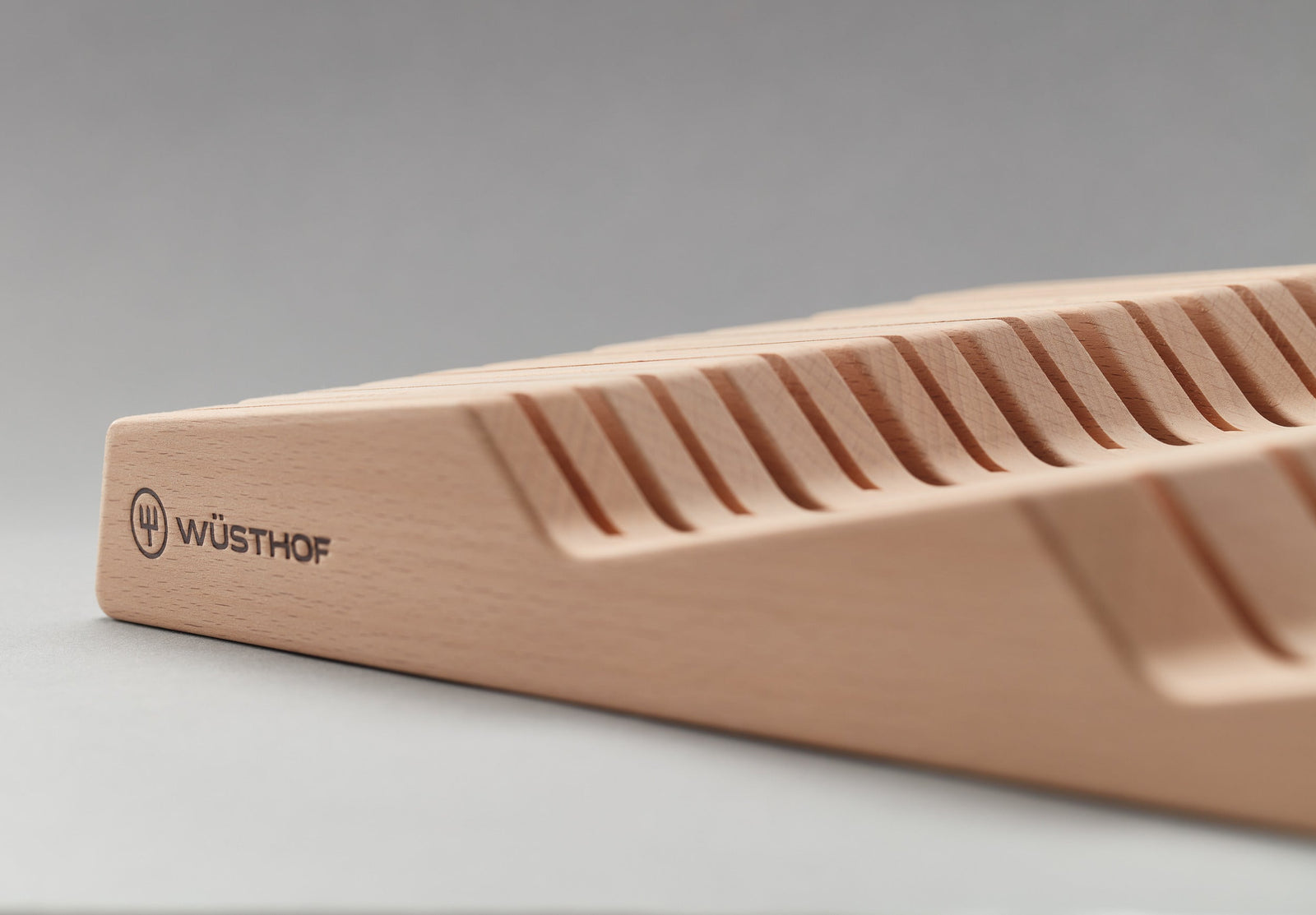 Wüsthof In-Drawer Knife Tray – 15 Slot Beech Wusthof by Kitchen Niche