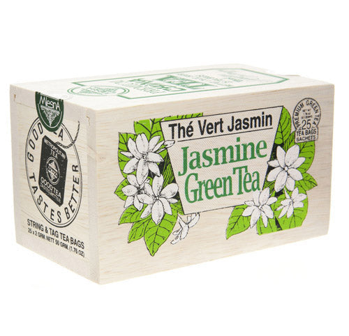 Metropolitan Tea Company Jasmine Green Tea – 25 Teabag Wood Box