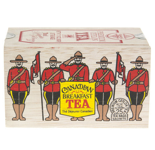 Metropolitan Tea Company RCMP Canadian Breakfast Tea – 25 Teabag Wood Box