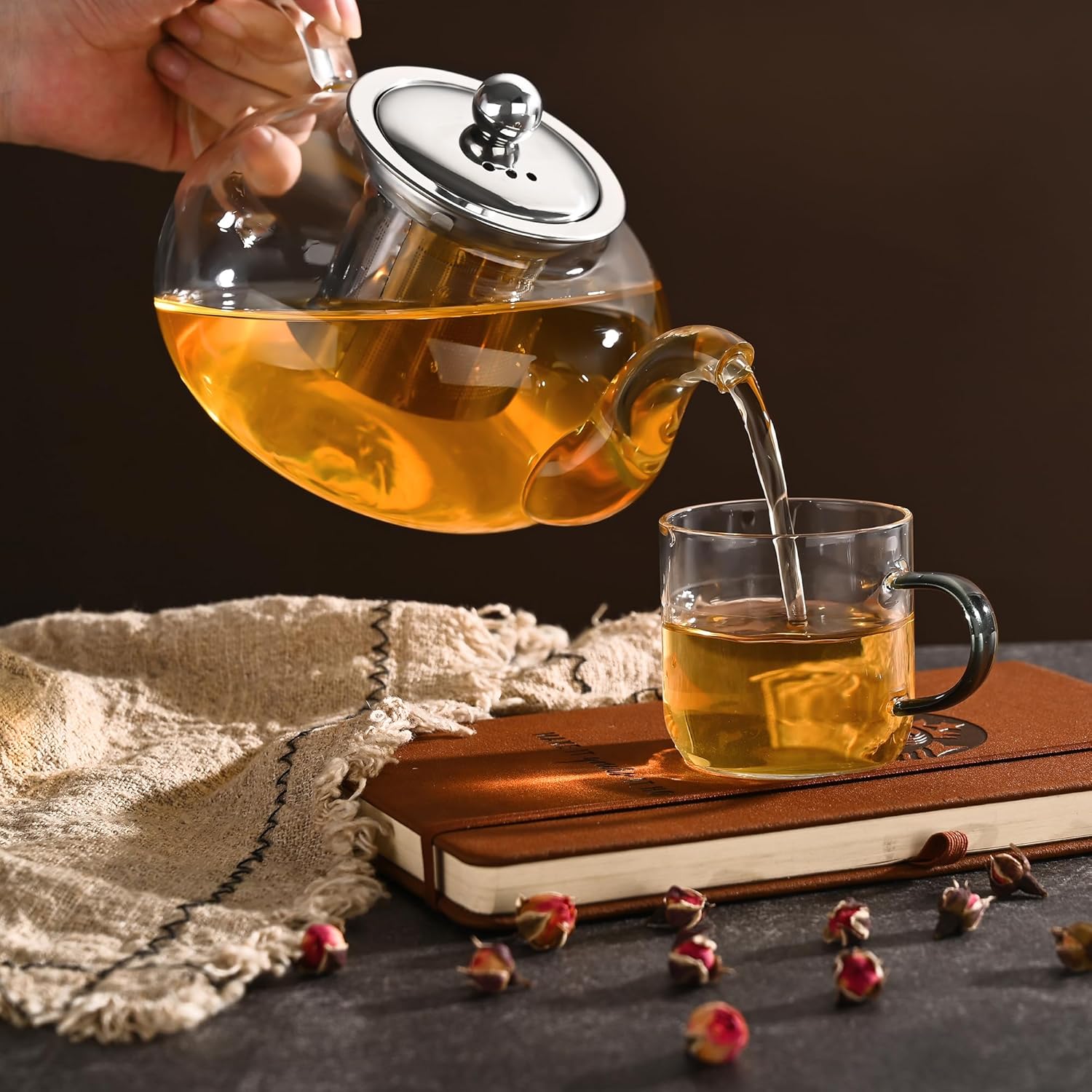 Fox Run Glass Teapot with Stainless Steel Infuser