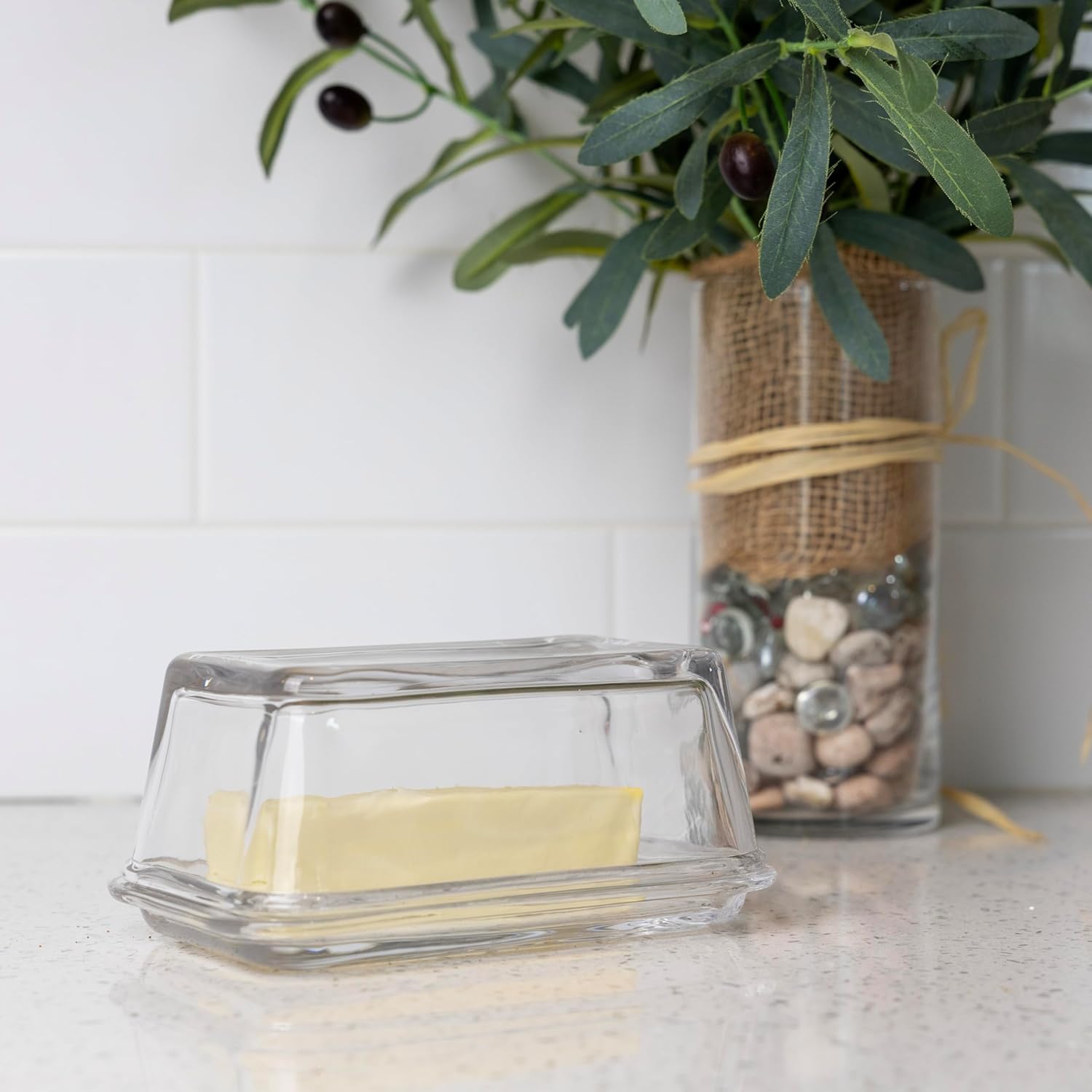 Fox Run Glass Butter Dish
