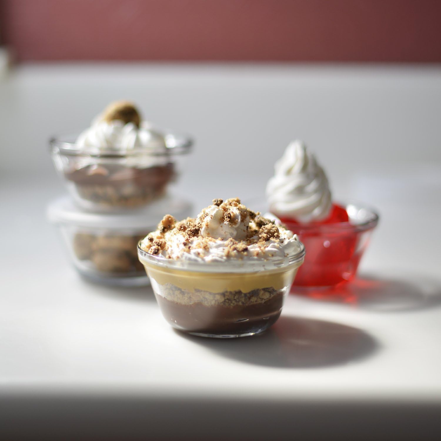 Fox Run Glass Custard Cups, 6 oz, Set of 4