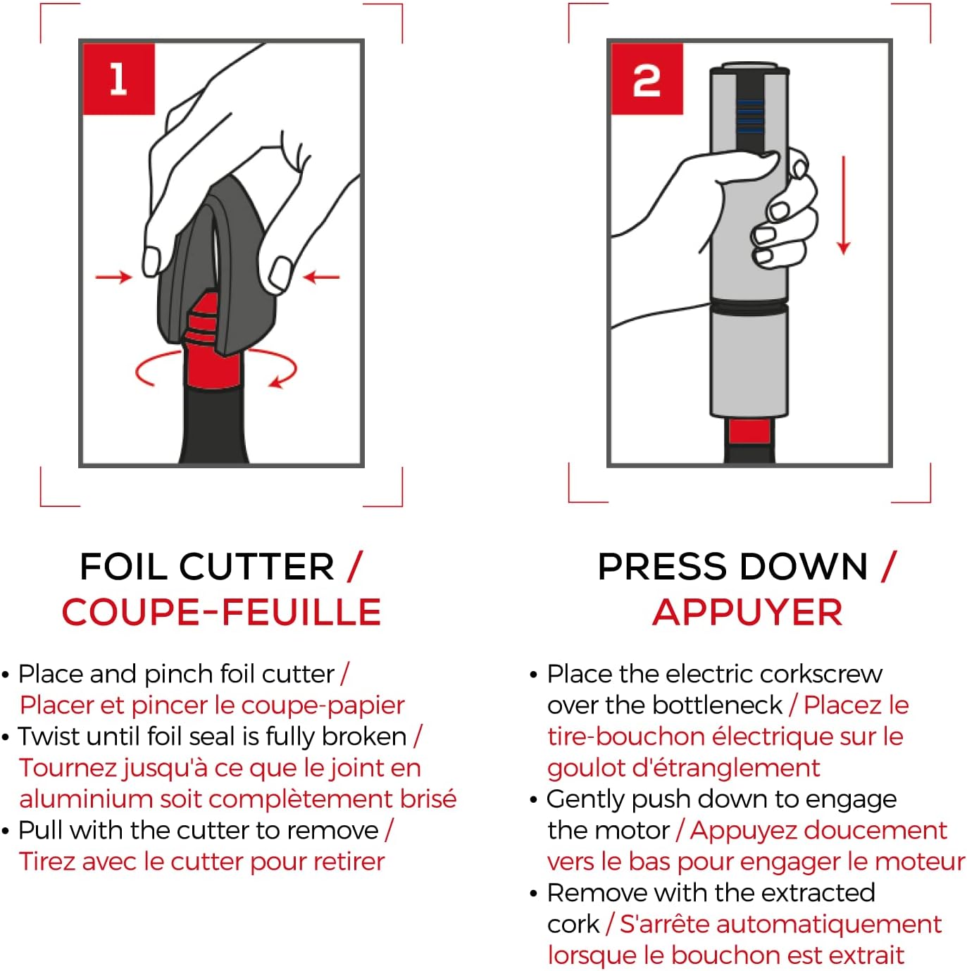 Peugeot Elis Touch Electric Rechargeable Corkscrew