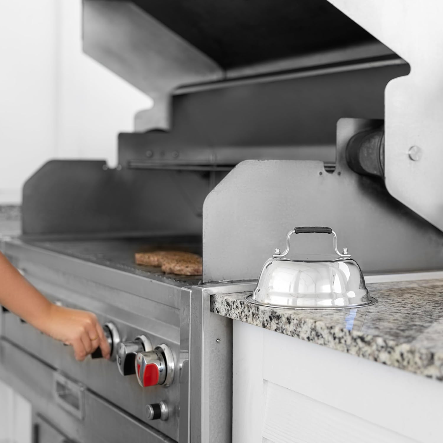 Outset 7.5" Stainless Steel Burger Melting Dome