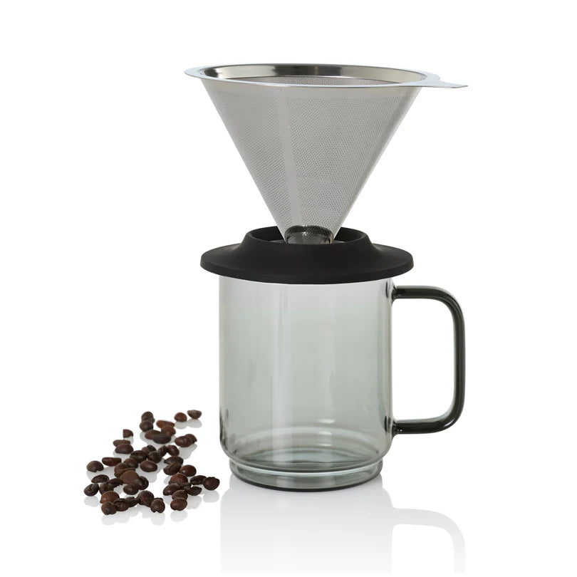 AdHoc Impact Mug With Handle – Grey Glass