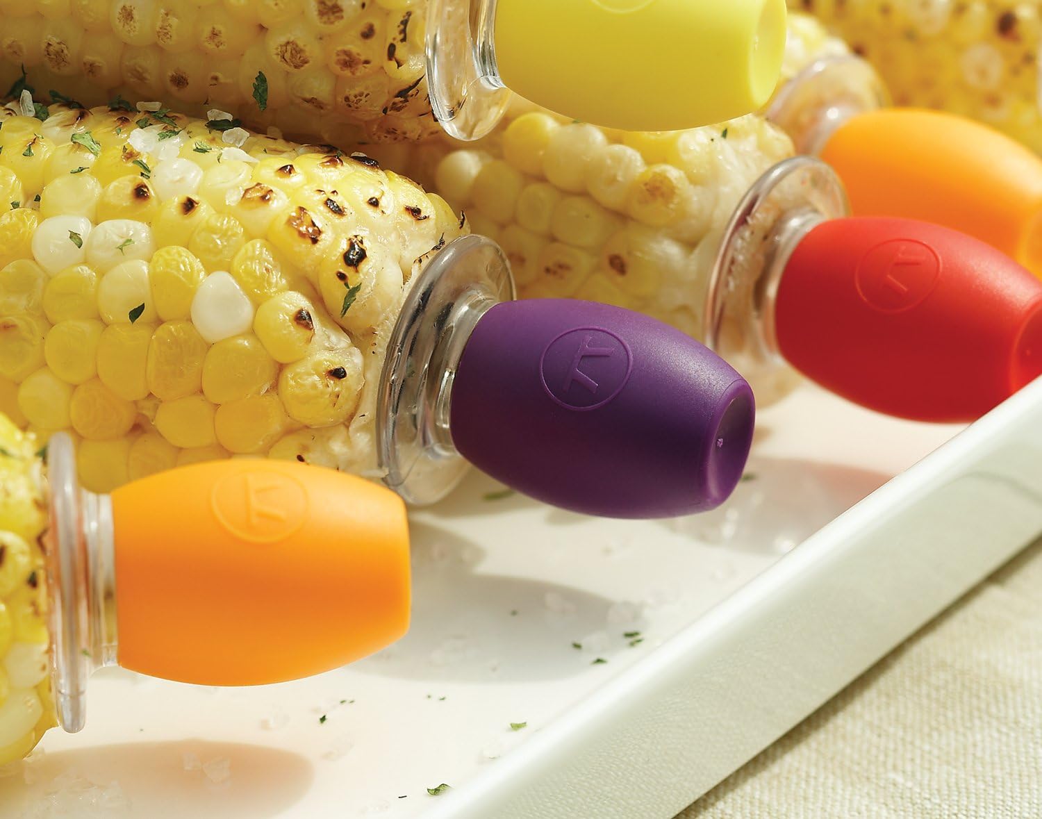 Outset Set of 8 Screw-in Corn Holders