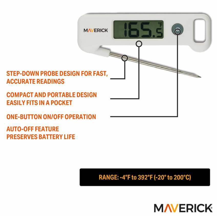Maverick Dynamo Temp Instant Read Food Thermometer