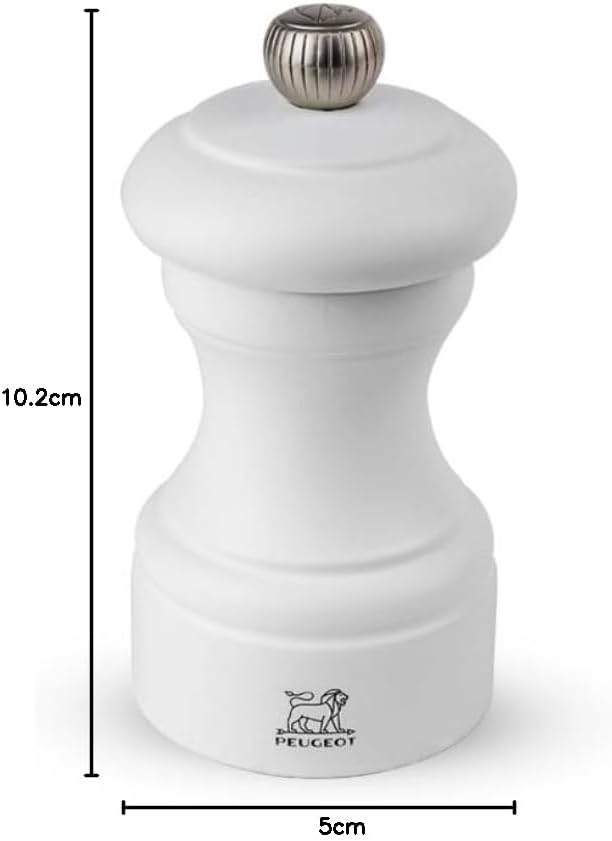 Peugeot Bistro Manual Pepper Mill – Matte White – 10 cm