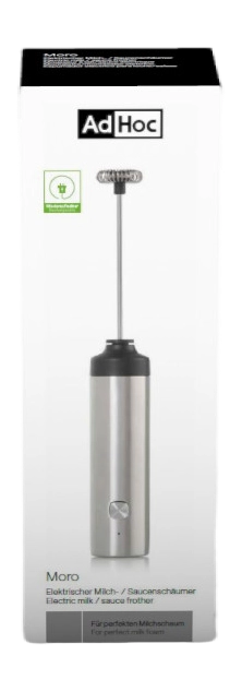 AdHoc Moro Electric USB Milk & Sauce Frother – Stainless Steel
