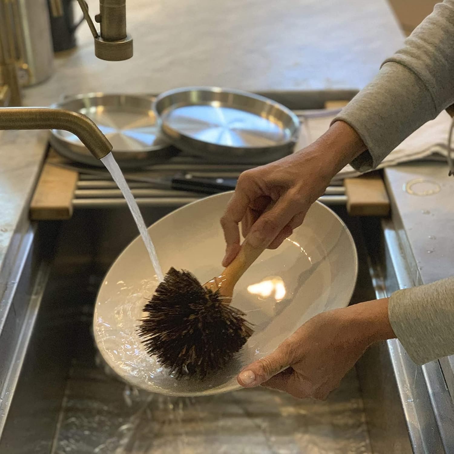 Fox Run Natural Dish Brush with Bassine Bristles