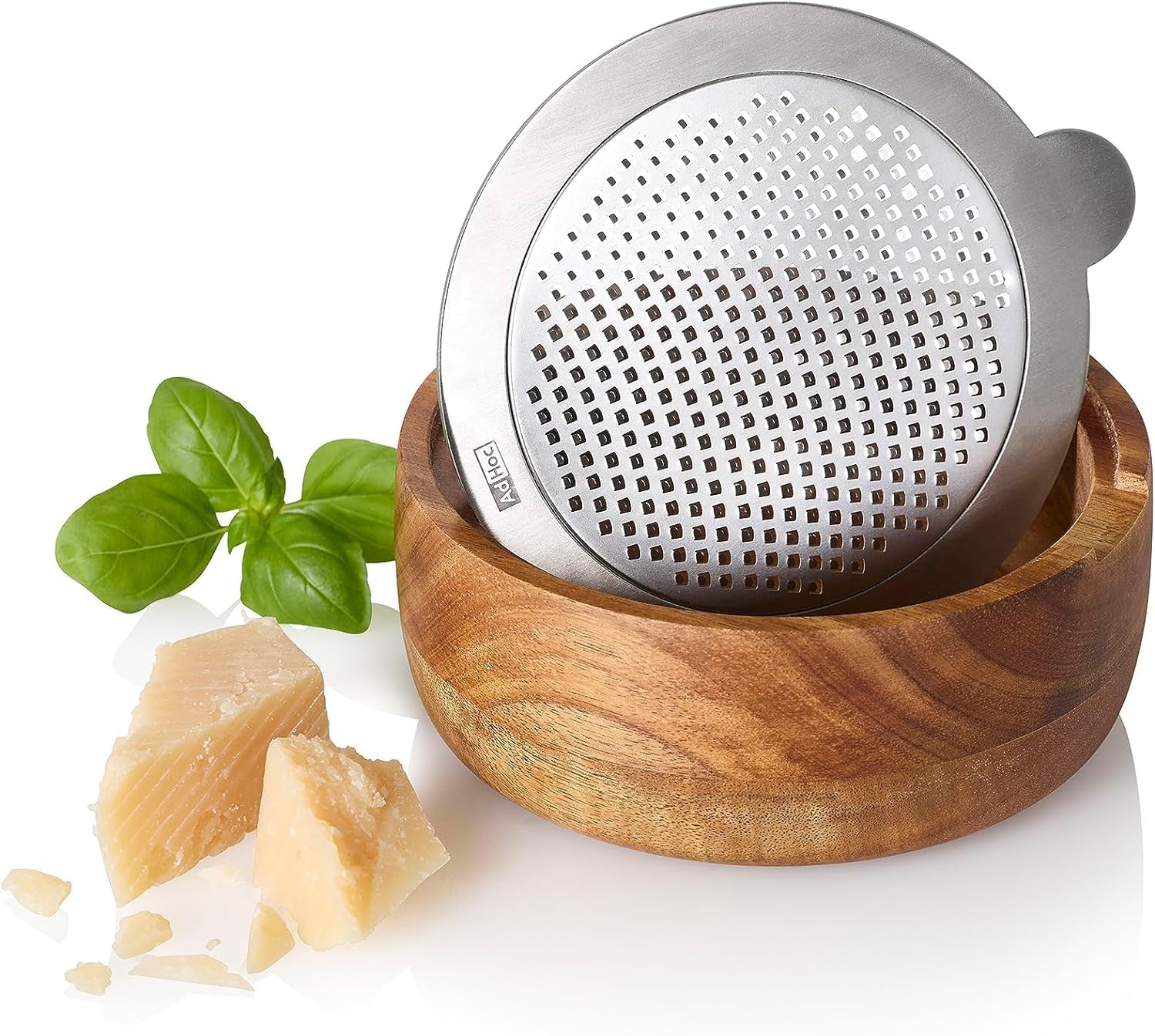 AdHoc CutnServe Fine Grater – Round – Stainless Steel