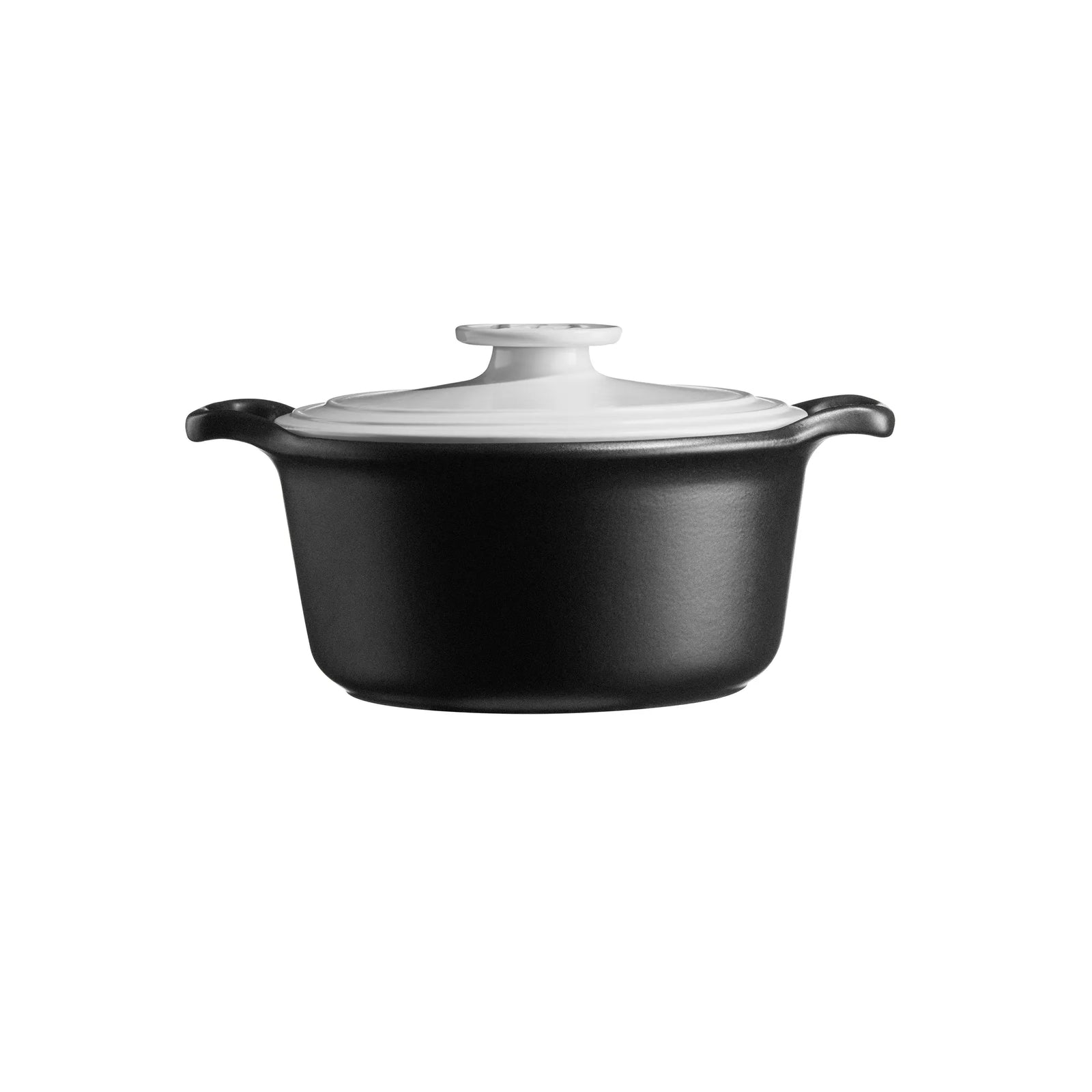 Emile Henry Sublime+ Round Casserole – Slate and White – 7 L