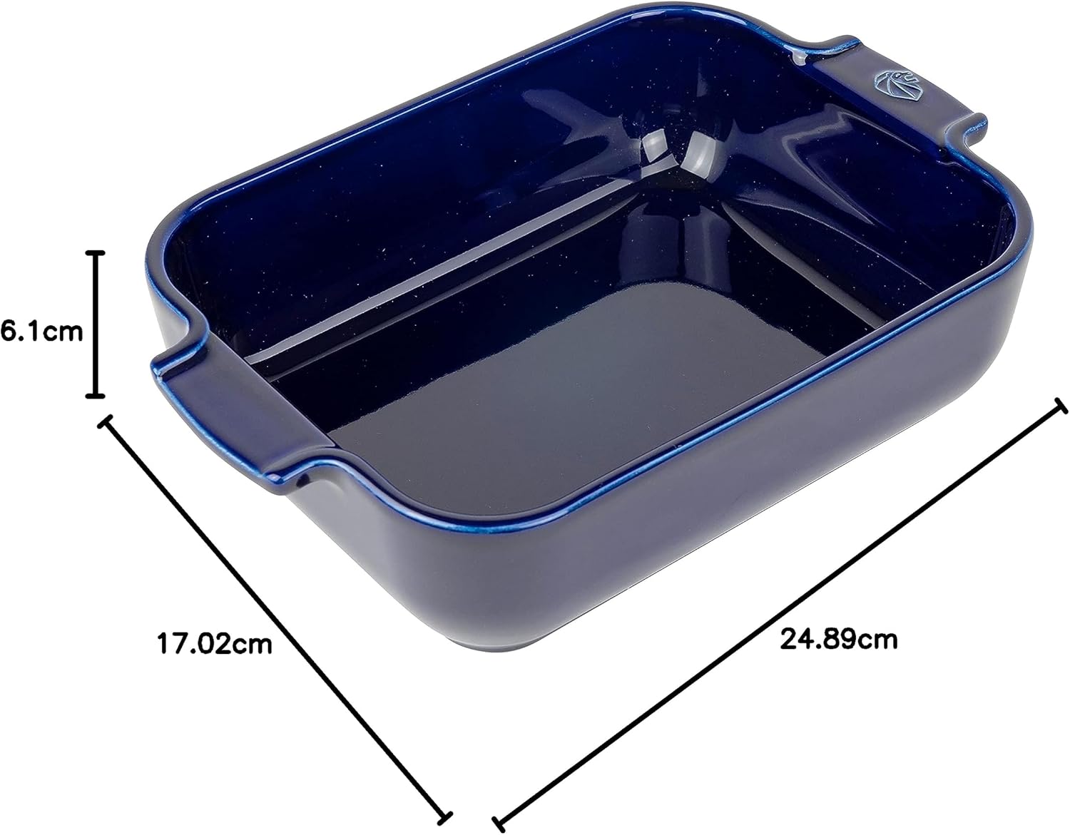 Peugeot Ceramic Baking Dish – Rectangular – Blue – 25 cm