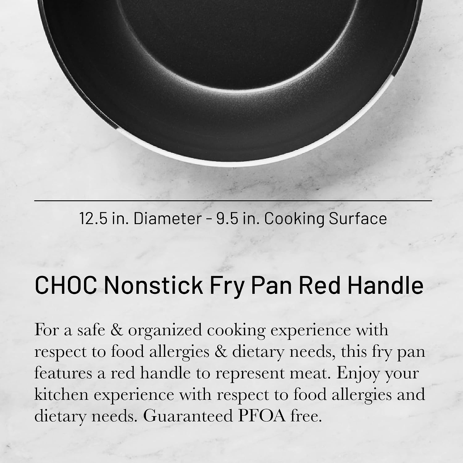 De Buyer Choc Round Non-Stick Fry Pan with Red Handle – 32 cm