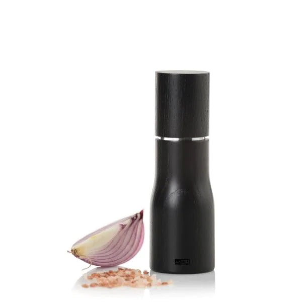AdHoc LEVO Salt / Pepper Mill – Black Ash Wood – 5.9" / 15 cm