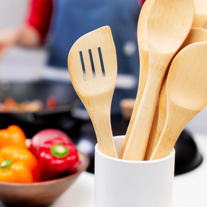 Joyce Chen Burnished Bamboo Slotted Spatula 13" Joyce Chen by Kitchen Niche