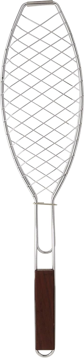 Outset Fish Basket with Rosewood Handle 26"